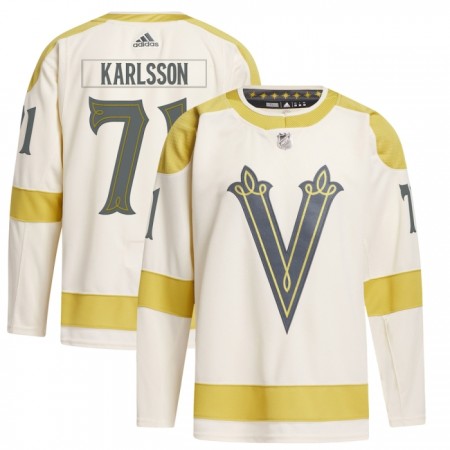 Vegas Golden Knights Trikot William Karlsson Adidas 2023-24 Cream Winter Classic Authentic - Herren Vegas Golden Knights Trikot William Karlsson Adidas 2023-24 Cream Winter Classic Authentic - Herren